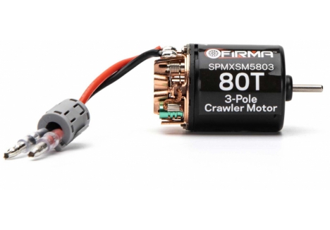 Spektrum Firma 80T Rebuildable 3-Pole Brushed Crawler Motor M-SPMXSM5803