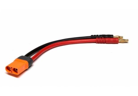 Spektrum IC5 Device Charge Lead 6 inch 10 AWG SPMXCA504