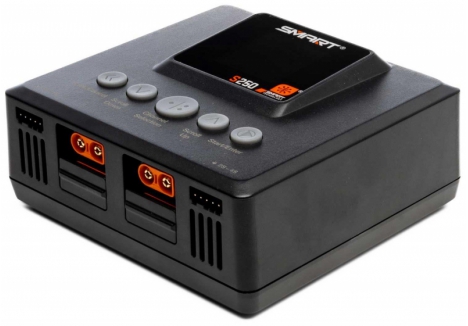 Spektrum S250 Smart G2 AC Charger 2x50W Dual-Port with IC3/IC5 Output – O-SPMXC2060I 