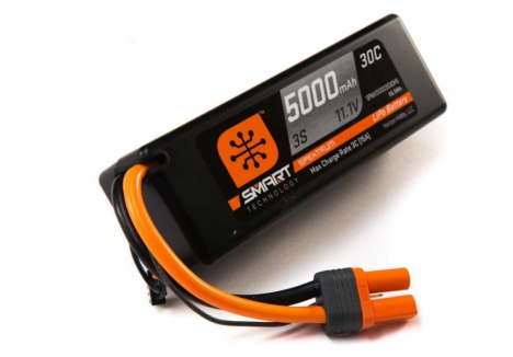 Spektrum Smart LiPo 5000mAh 3S 11.1V 30C RC Battery Hardcase O-SPMX50003S30H5