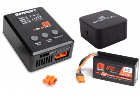 Spektrum Smart Powerstage Surface Bundle 810mAh 2S 7.4V LiPo SPMXPSS210I