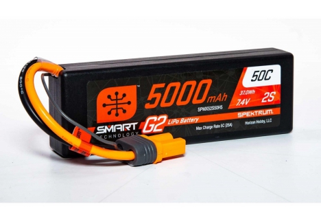 SPM 5000mAh 2S 7.4V SMART G2 50C IC5 O-SPMX52S50H5