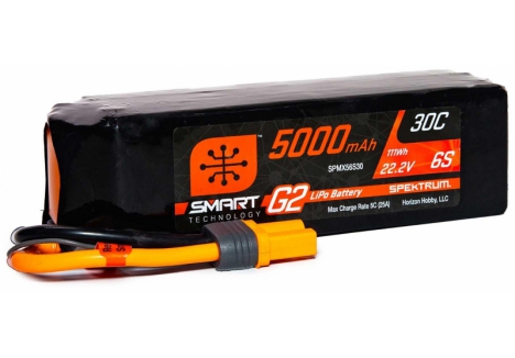 SPM 5000mAh 6S 22.2V SMART G2 30C IC5 O-SPMX56S30