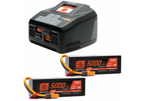 SPM Smart Powerstage 8S Surface Bundle: (2) G2 5000mAh 4S LiPo I O-SPMXPSS850I