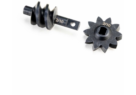 Steel Ring/Pinion Worm Gear, 2/10, Trans: SCX30