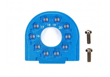 Tamiya TT-02 Aluminium Motor Mount Hop-Up Component Anodised Blue TAM54558