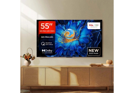TCL 55" 4K Ultra HD QD-Mini LED TV – 55C6KS-UK 