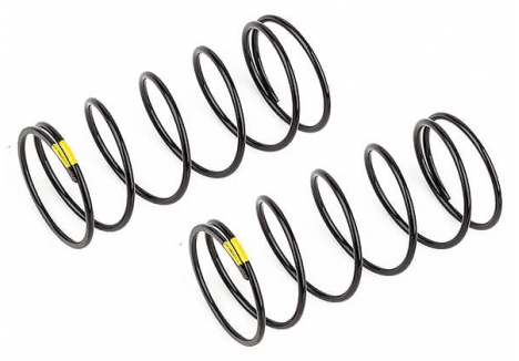 TEAM ASSOCIATED 13MM FRONT SHOCK SPRINGS YELLOW 3.8LB/IN, L44, 6.5T, 1.2D AS91943