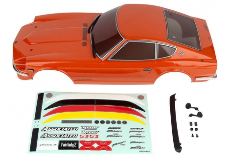 TEAM ASSOCIATED APEX 2 SPORT DATSUN 240Z BODY 918 ORANGE AS31905