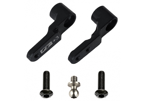 TEAM ASSOCIATED B6.3 FT STEERING BELLCRANK +3MM BLACK AS91915