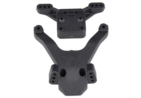 Team Associated B6.3 FT Top Plate Ballstud Mount Carbon Composite AS91875