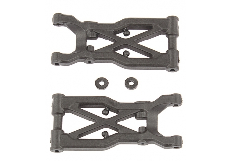 Team Associated B74 B74.1 FT Rear Suspension Arms Carbon Fibre AS92298