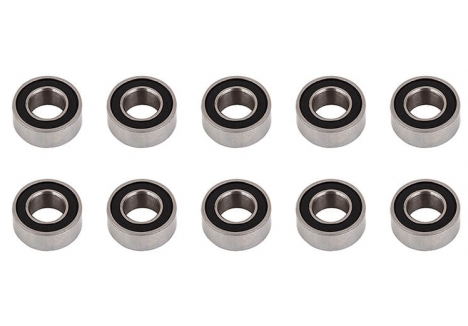 Team Associated Clutch Bearings 5x10x4mm Pack of 10 Rubber Sealed AS81666