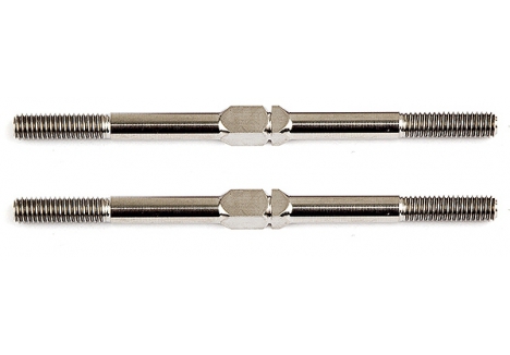 Team Associated Factory Team Titanium Turnbuckles 3x51mm Silver AS1406