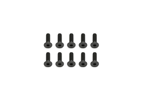Team Associated FHCS M4 x 14mm Flat Head Cap Screws 10 Pack AS89217
