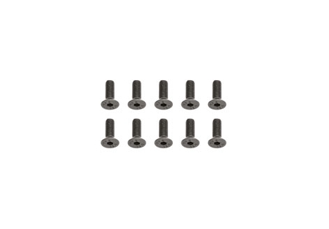 Team Associated FHCS Screws M4 x 12mm Flat Head Cap 10 Pack AS89214