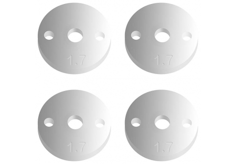 Team Associated FT 12mm Shock Pistons V2 2 x 1.7mm Flat Screw Mount AS91627