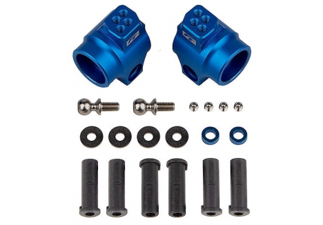 Team Associated FT DR10 Blue Aluminium Rear Hub Set AS72011