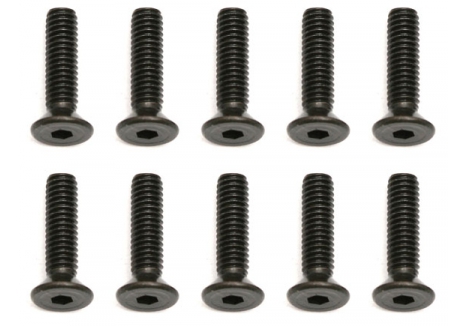 Team Associated M2.5 x 10mm Flat Head Cap Screws Pack of Six AS31350