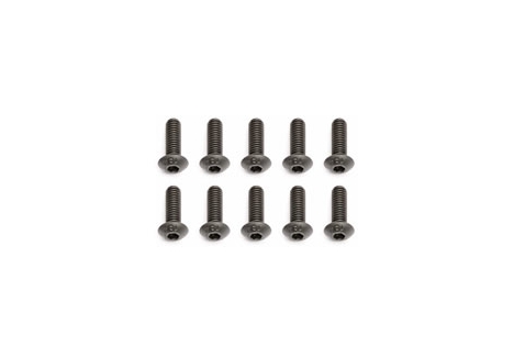 Team Associated M4 x 12mm Button Head Cap Screws Pack of 10 AS89207