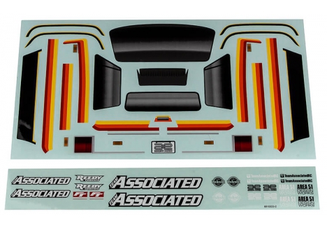 Team Associated MT12 Monster Truck Decal Sheet Official Factory Graphics AS41102