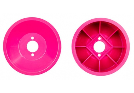 Team Associated RC10 89 Stealth Car Rear Wheels 2.2 Inch Pink AS6749