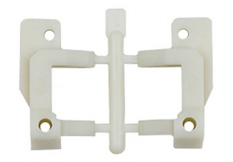 Team Associated RC10 Front Caster Blocks 25 Degree Black AS6215