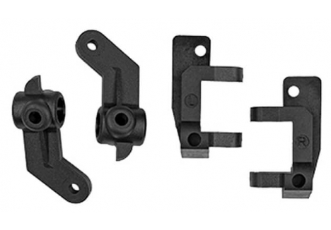 TEAM ASSOCIATED RC10 FRONT CASTER BLOCKS 30DEG BLACK AS7816