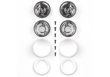 Team Associated RC10 Jay Halsey Rear Wheels Chrome AS6396