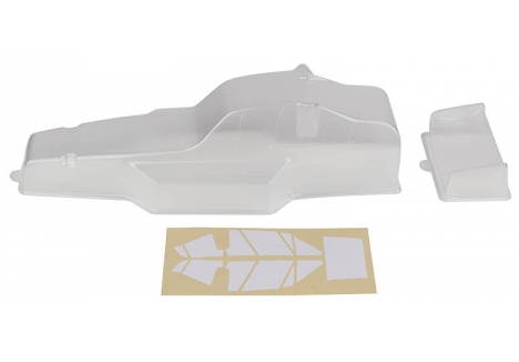 TEAM ASSOCIATED RC10 PROTECH BODYSHELL AND WING (CLEAR) AS6159