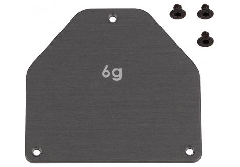 TEAM ASSOCIATED RC10B7 FT ALUM. SERVO WEIGHT PLATE 6g AS92444