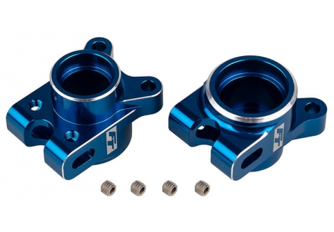 Team Associated RC10B7 FT Rear Hub Set Blue Aluminium AS92471