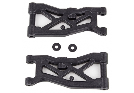 Team Associated RC10B74.2 FT Front Suspension Arms Gull Wing Carbon AS92328