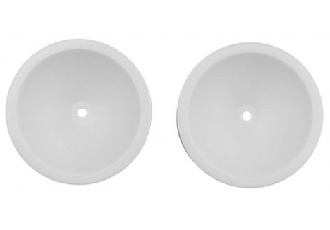 Team Associated RC10T RC10GT Rear Wheels White Replacement Spares AS7863