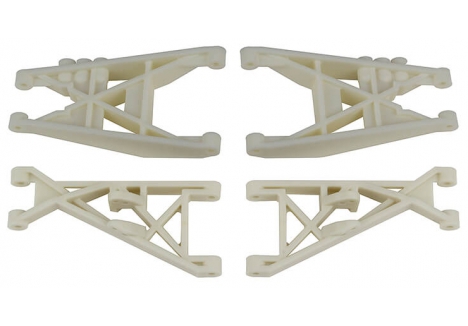 Team Associated RC10T Replacement Front and Rear Suspension Arms White AS7806