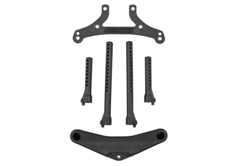 Team Associated RC10TC8 Front Bumper and Body Post Set AS32066