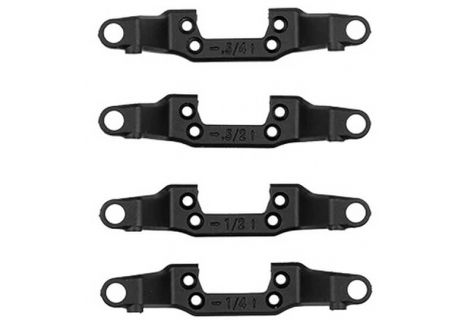 TEAM ASSOCIATED RC28R.1 UPPER FRONT ARM SET, 0.5/1.0 CAMBER