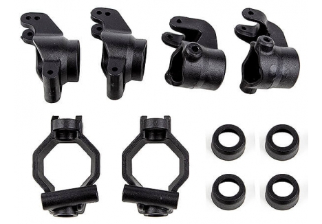 Team Associated Rival MT8 Caster Blocks Steering Blocks Rear Hub Set AS25915