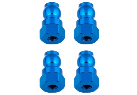 Team Associated Shock Bushings 12mm Blue Aluminium Pack of 4 AS91816
