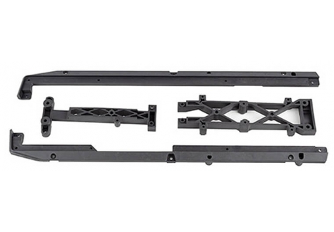 Team Associated SR7 FT Lower Chassis Brace Set Carbon Fibre AS26075