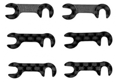Team Associated TC8 FT Carbon Fibre Roll-Centre Spacer Set AS32093