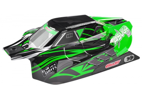 Team Corally Asuga XLR Polycarbonate RC Body Shell Green C-00180-857-G