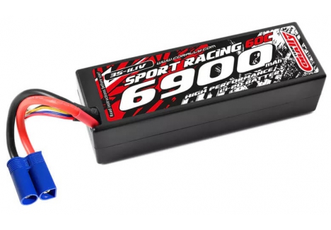 Team Corally Power Racing 3S 6900mAh 11.1V 60C LiPo Battery EC5 C-49136-EC5