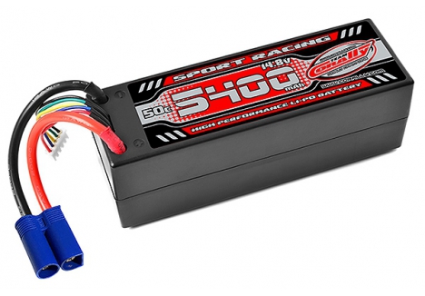 Team Corally Power Racing 5400mAh 4S 14.8V 50C LiPo Battery EC5 C-49145-EC5