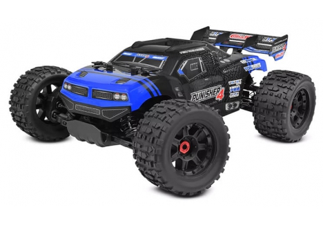 Team Corally Punisher 4 1/10 4WD Brushless RC Monster Truck RTR Blue C-00292-B