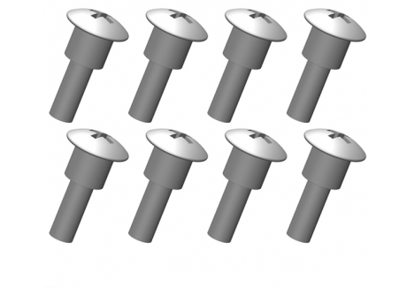 Team Corally Shoulder Screws Steel 8 Pieces C-00250-026