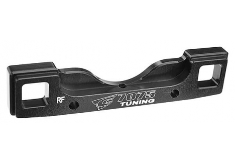 Team Corally Suspension Arm Mount PRO RE-FR Aluminium 7075 Black C-00180-141