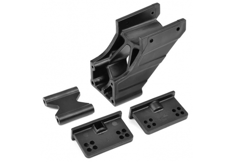 Team Corally Wing Mount Adjustable V2 Composite Spare Part Black C-00180-005-2
