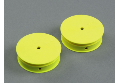 Team Losi Racing 1/10 Narrow Front Buggy Wheels Stiffezel Yellow 12mm Hex TLR43020