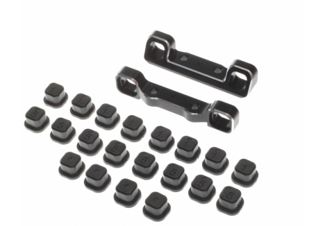 Team Losi Racing 22 5.0 Adjustable Pivot Set C D Black Suspension TLR334062